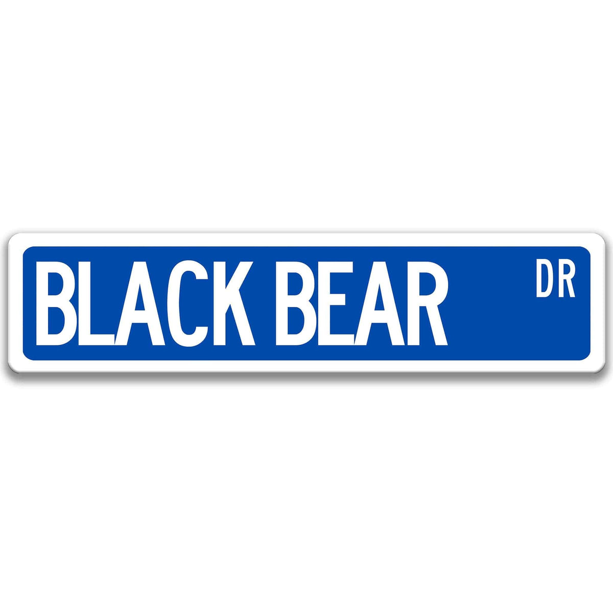 Black Bear Outdoor Metal Sign