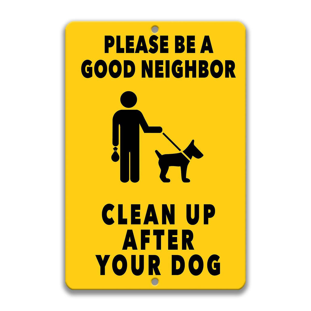 Funny Clean Up After Your Dog Yard Sign