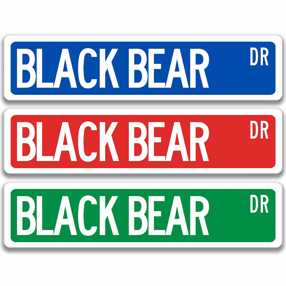 Black Bear Outdoor Metal Sign