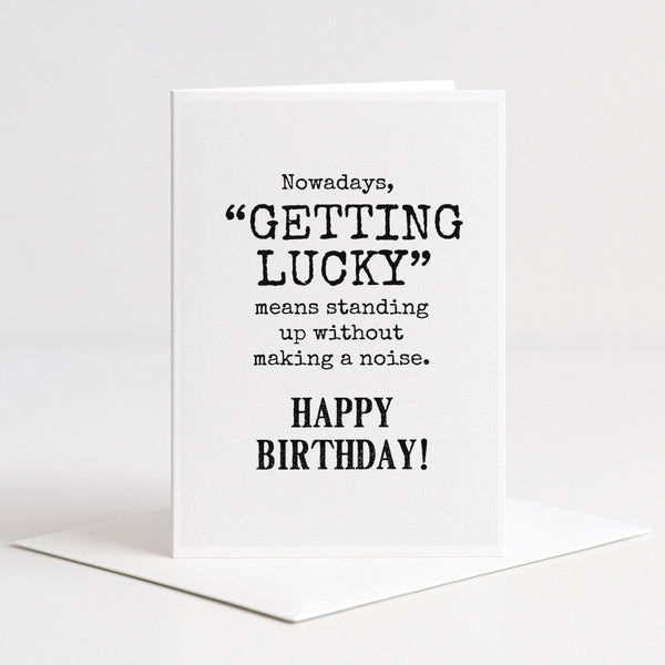 Old Age Joke Funny Birthday Card for Men