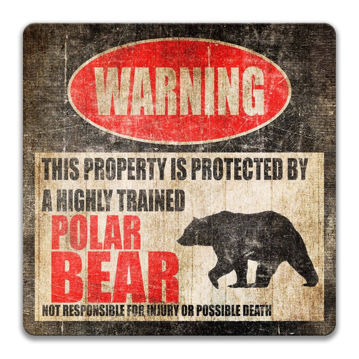 Arctic Polar Bear Welcome Sign