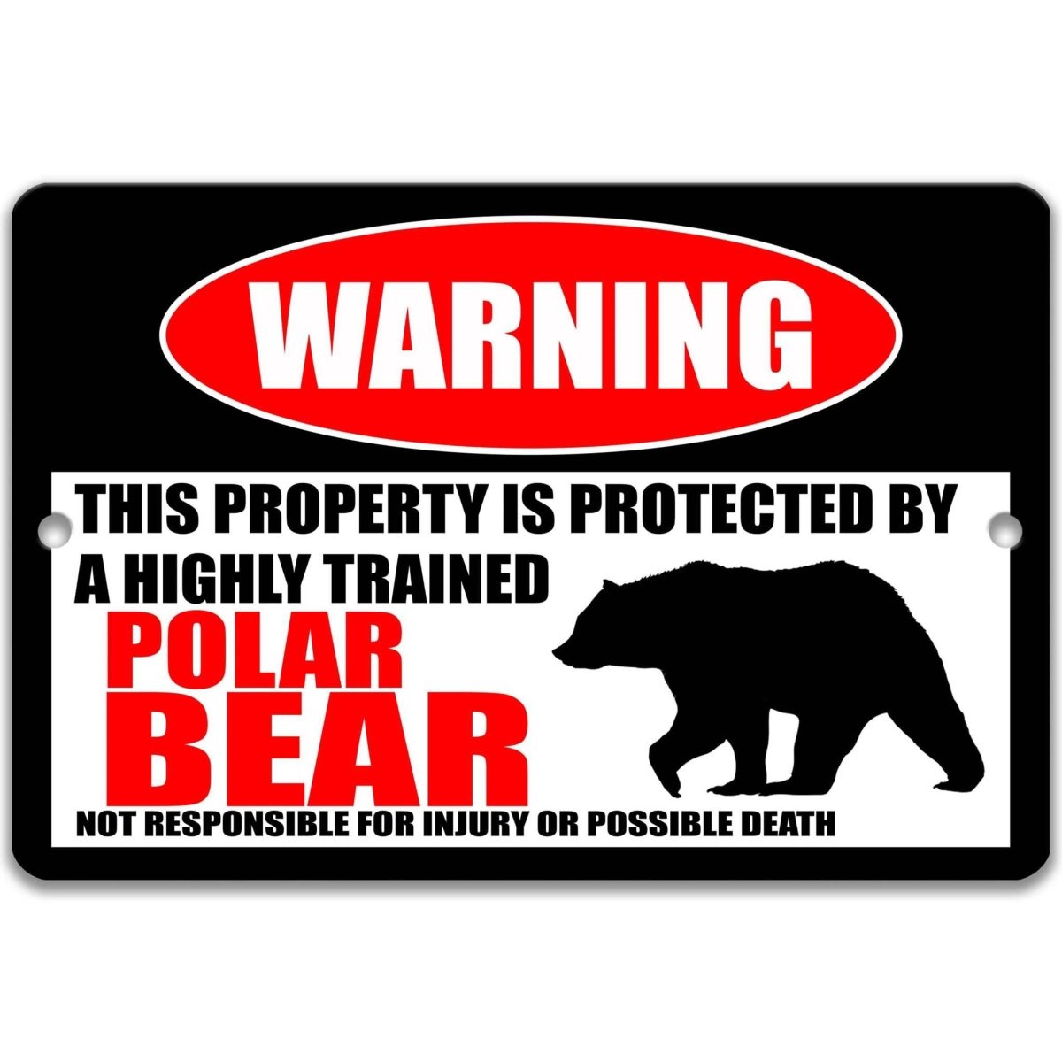 Arctic Polar Bear Welcome Sign
