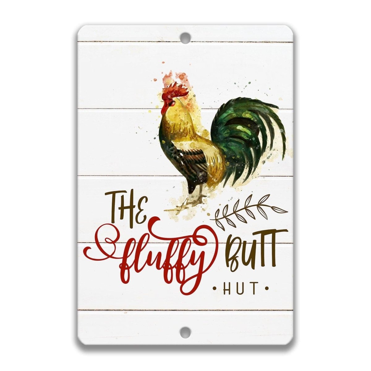 a rooster with a colorful, artistic style.