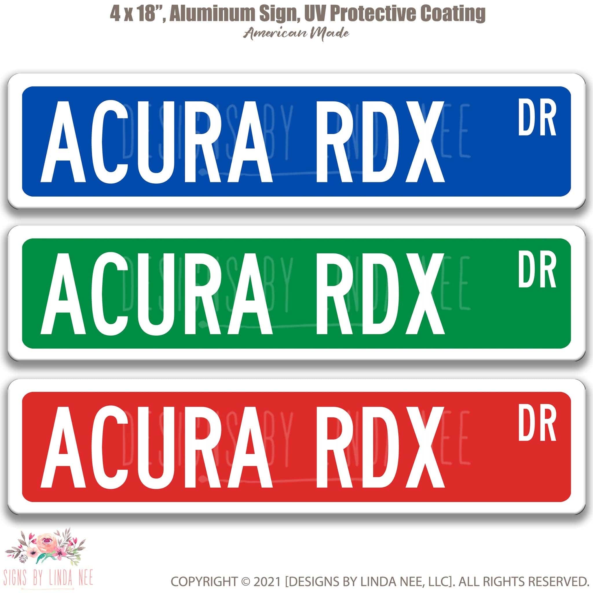 Acura RDX Street Sign
