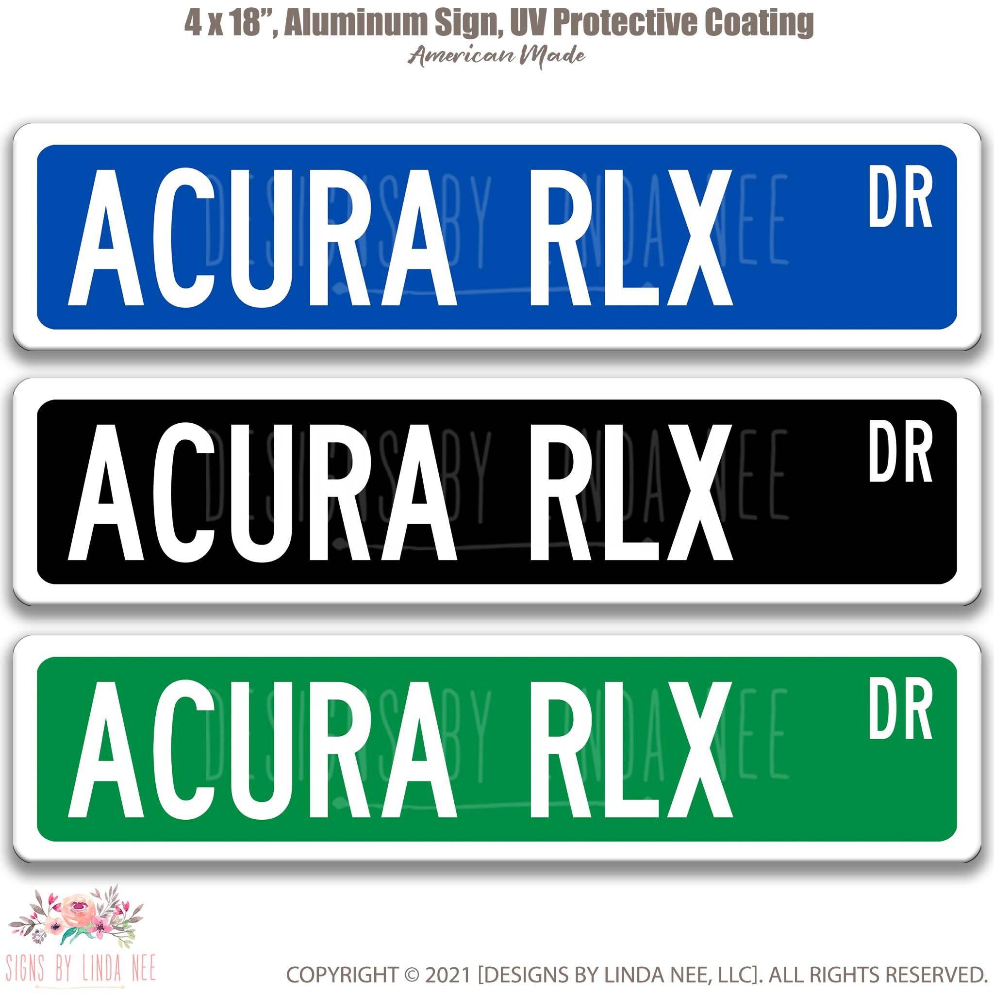 Acura RLX Metal Street Sign