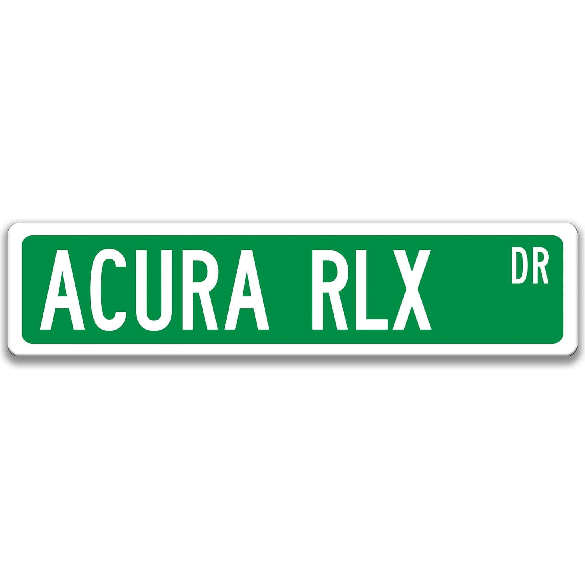 Acura RLX Metal Street Sign