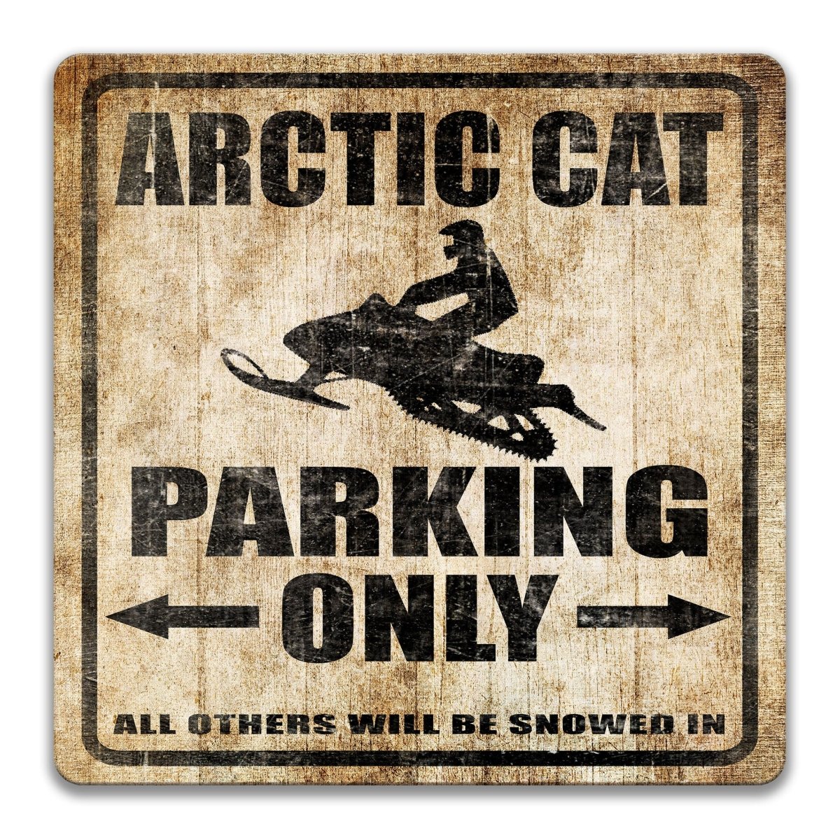 Arctic Cat Snowmobile Parking Sign