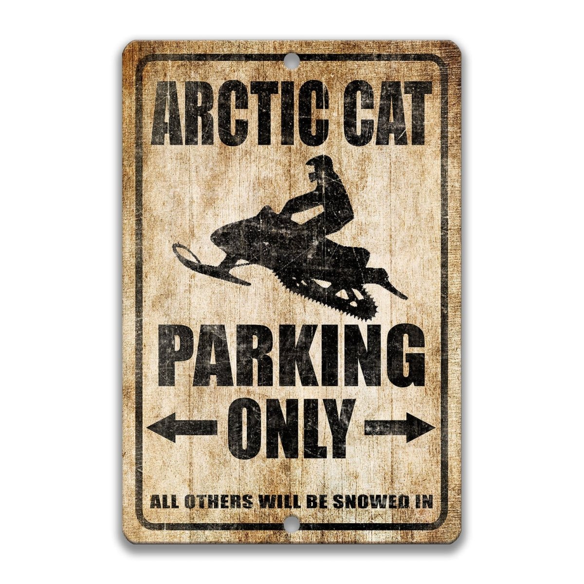 Arctic Cat Snowmobile Parking Sign