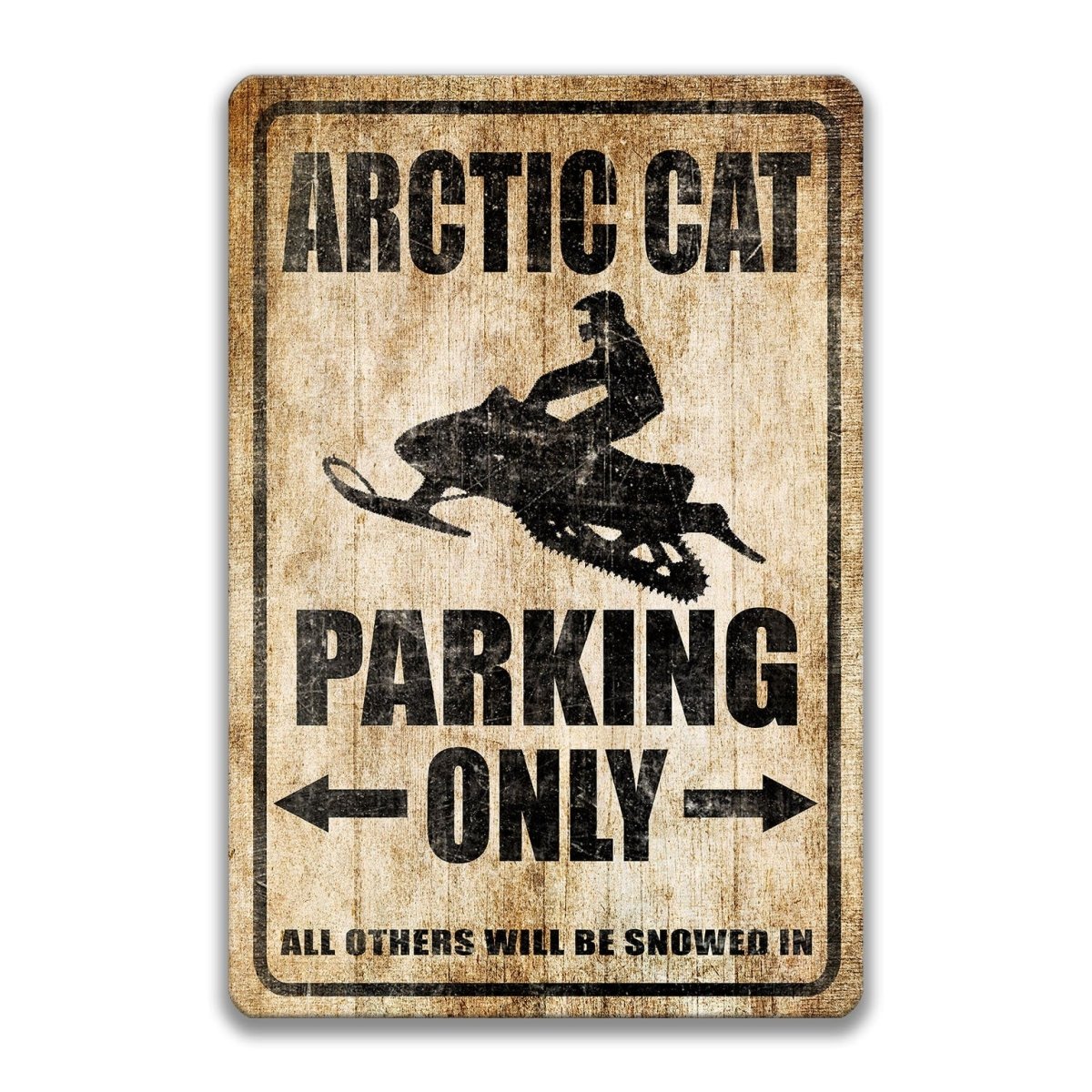 Arctic Cat Snowmobile Parking Sign