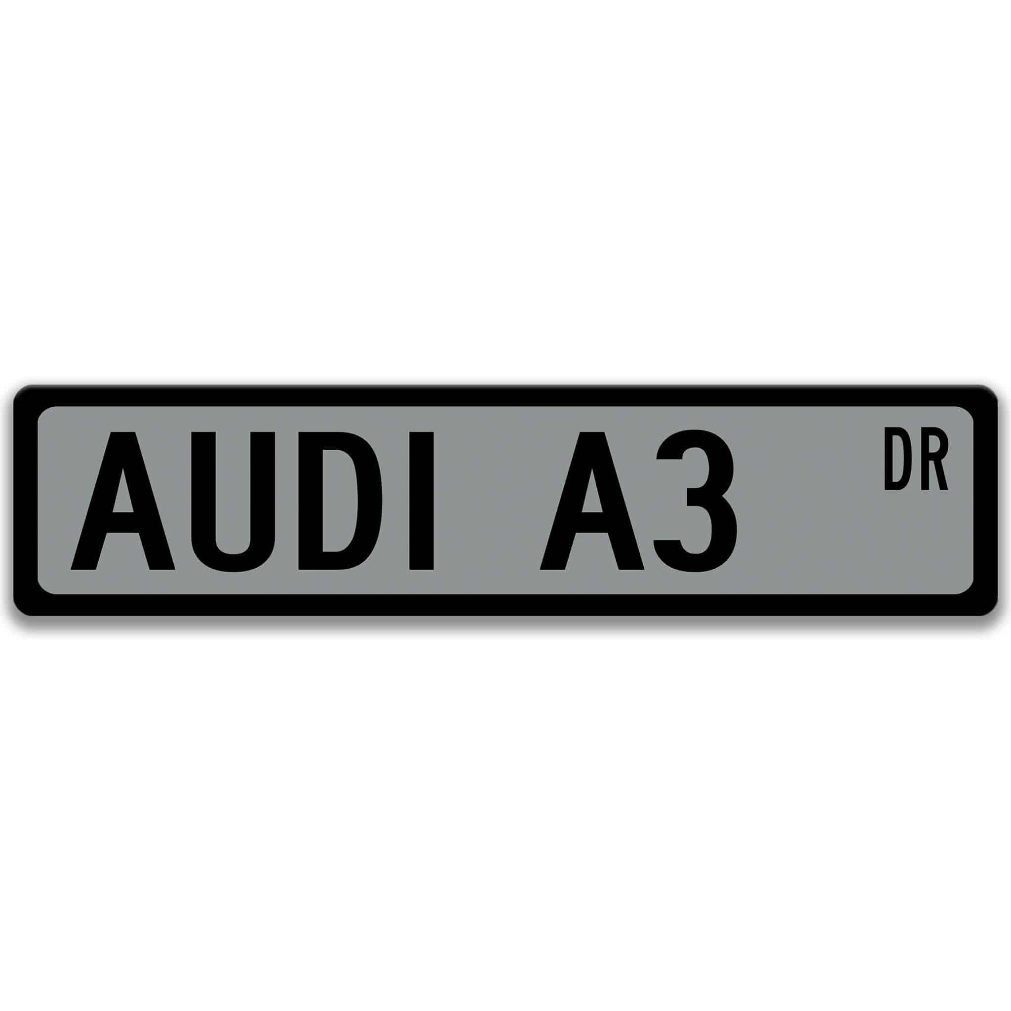 Audi A3 Metal Street Sign