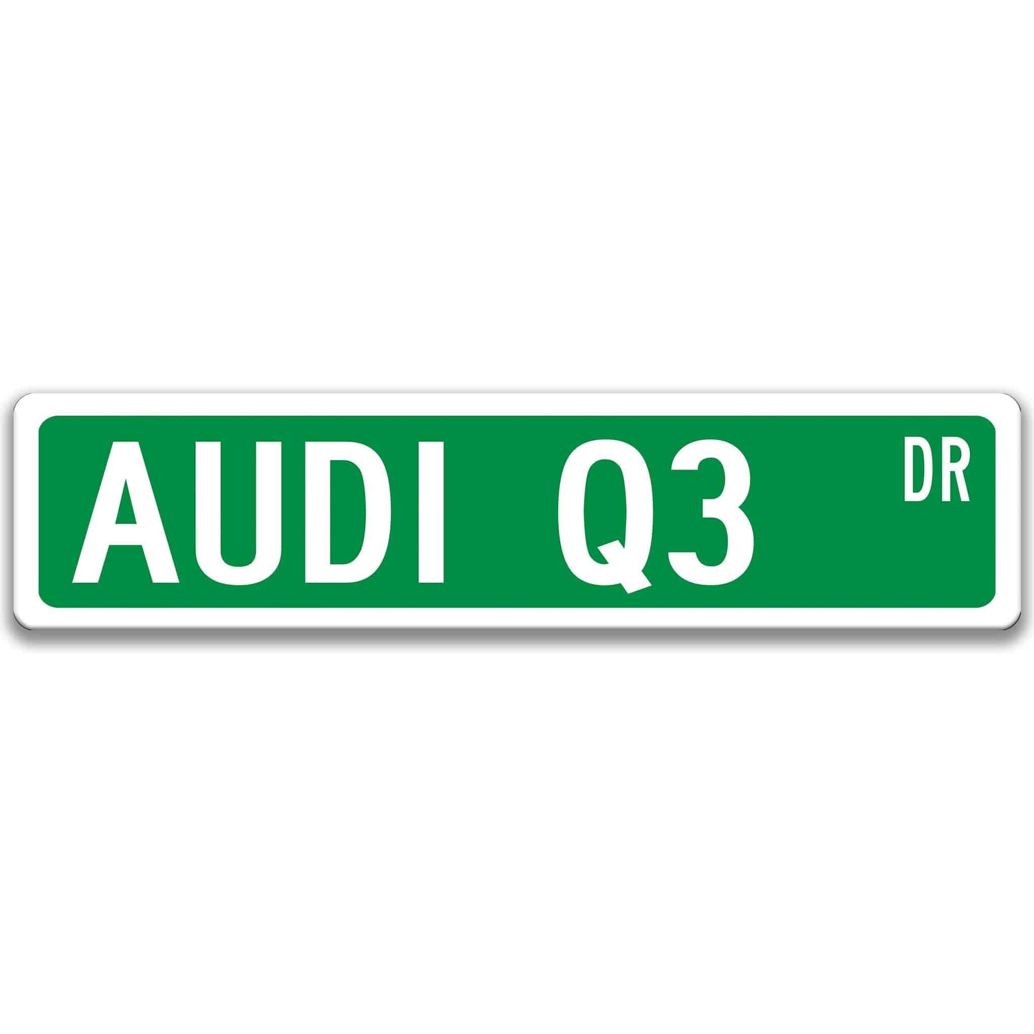 Audi Q3 Metal Street Sign