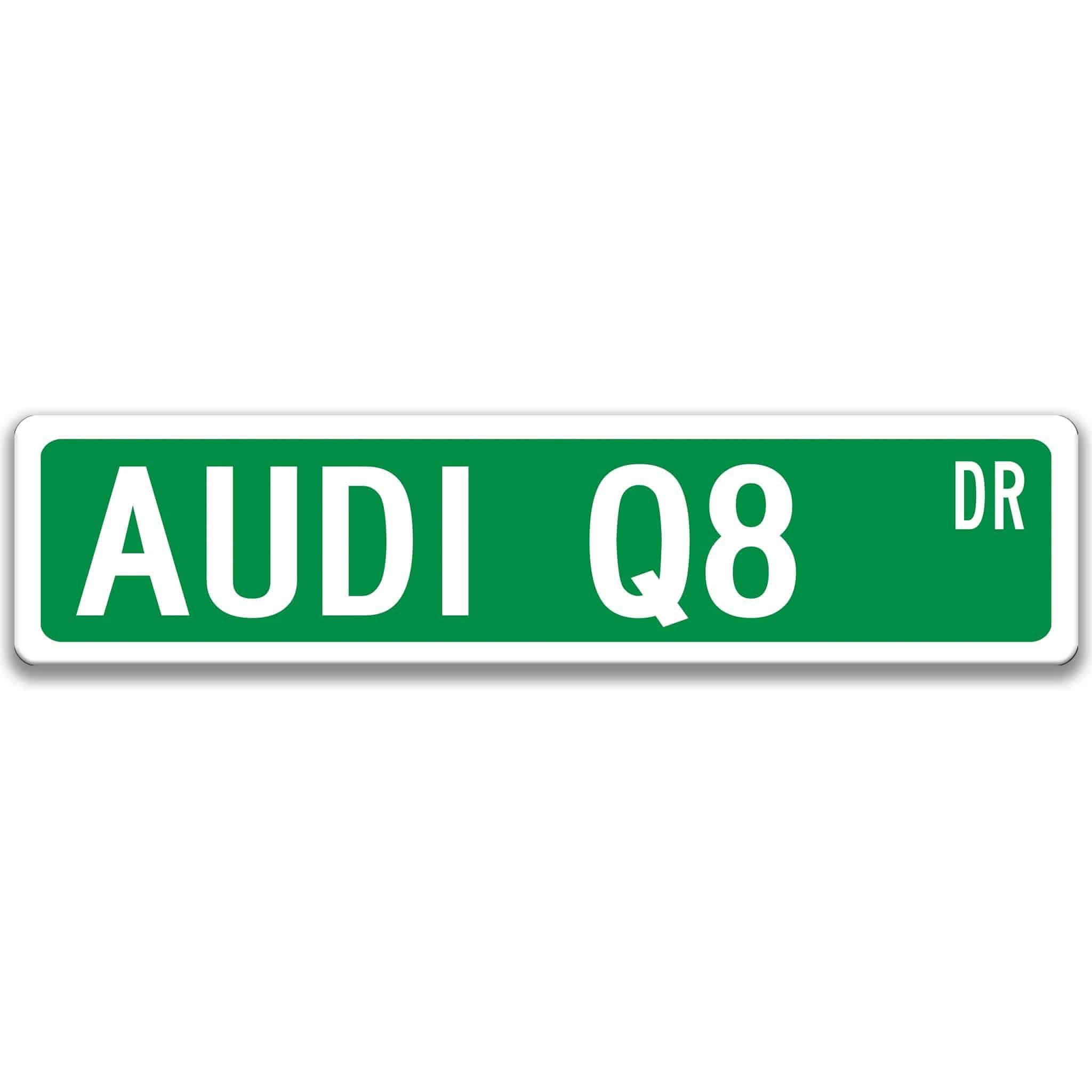 Audi Q8 Metal Street Sign