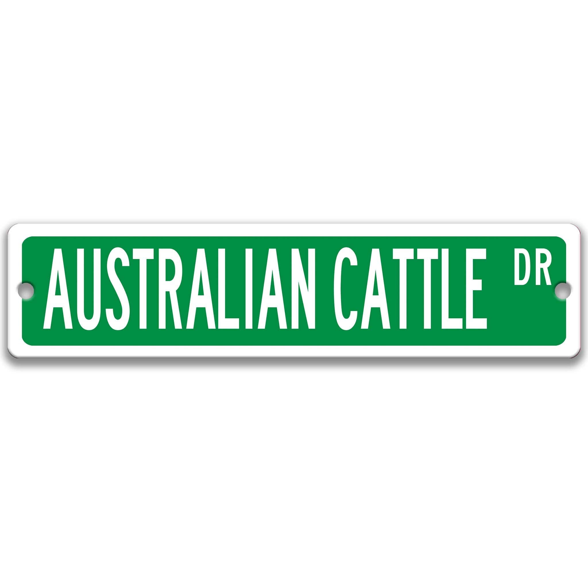 Australian Cattle Dog Metal Street Signanimal