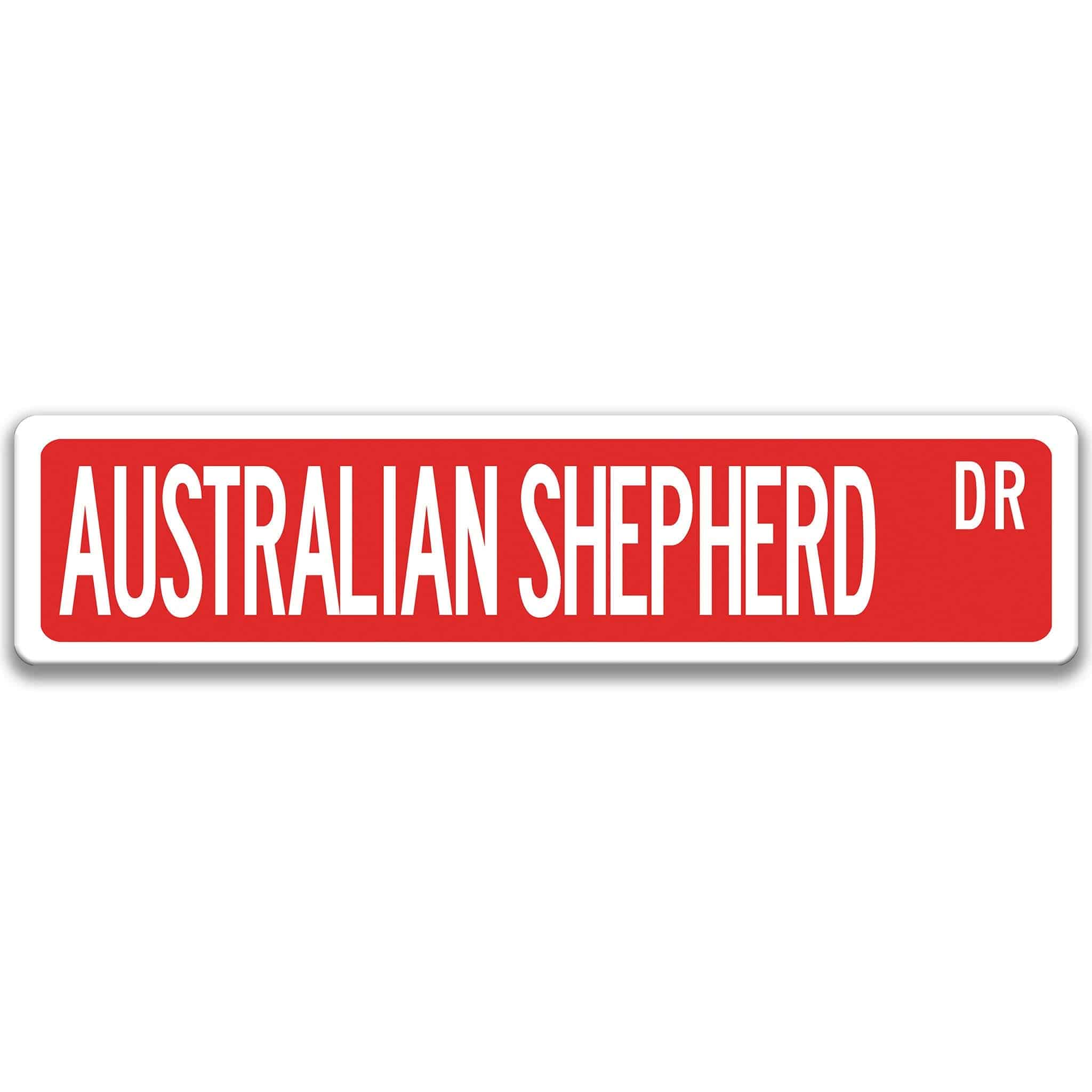 Australian Shepherd Dog Sign, Aussie Pet Decoranimal
