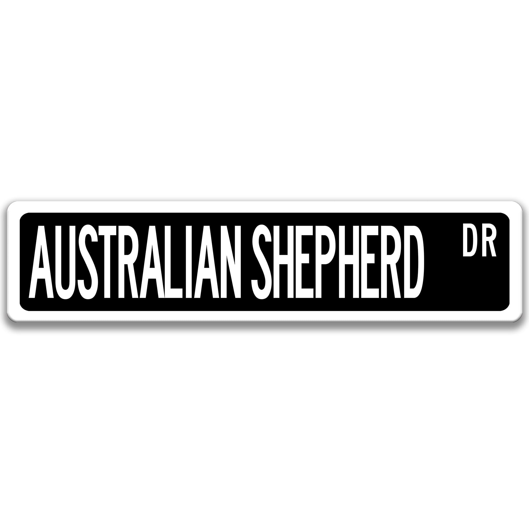 Australian Shepherd Dog Sign, Aussie Pet Decoranimal