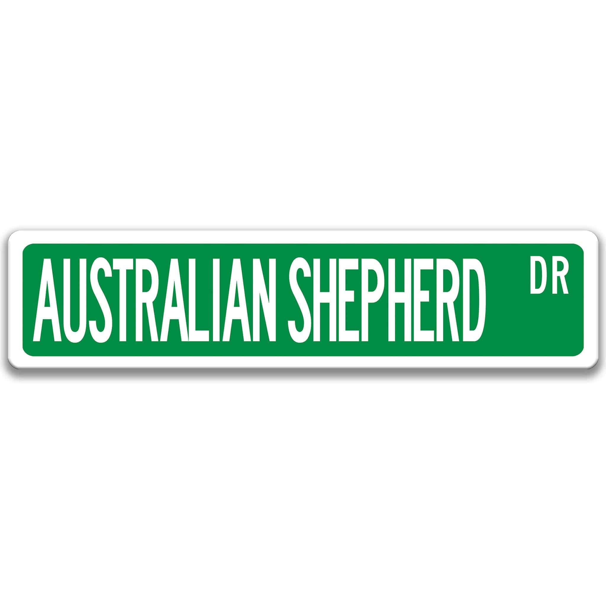 Australian Shepherd Dog Sign, Aussie Pet Decoranimal