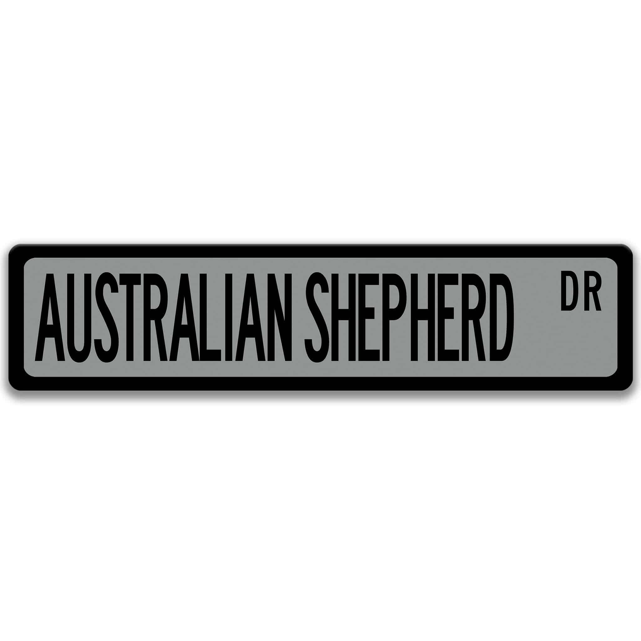 Australian Shepherd Dog Sign, Aussie Pet Decoranimal
