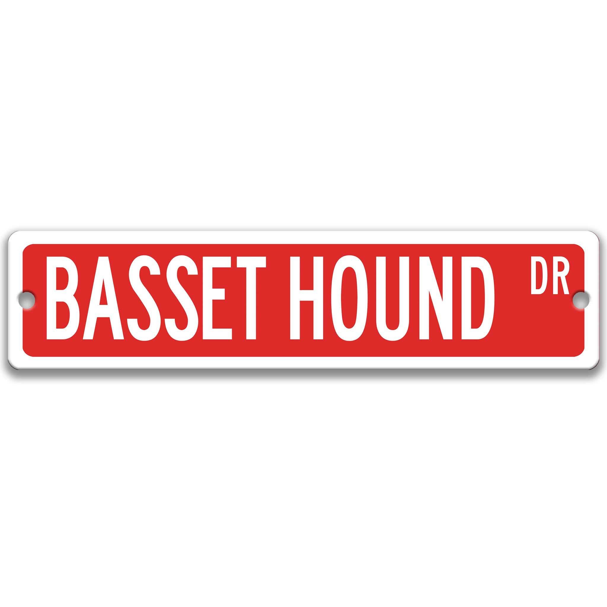 Basset Hound Dog Metal Street Signanimal