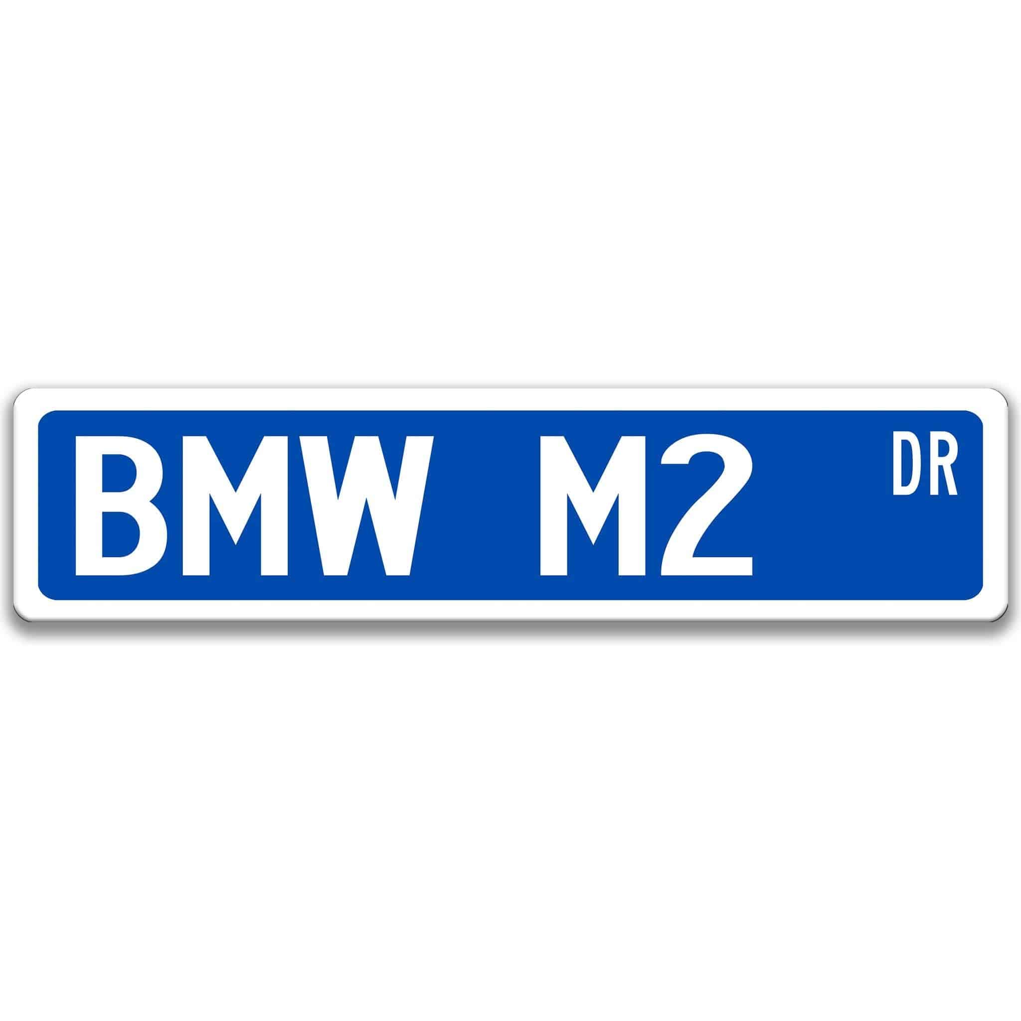 BMW M2 Metal Street Sign