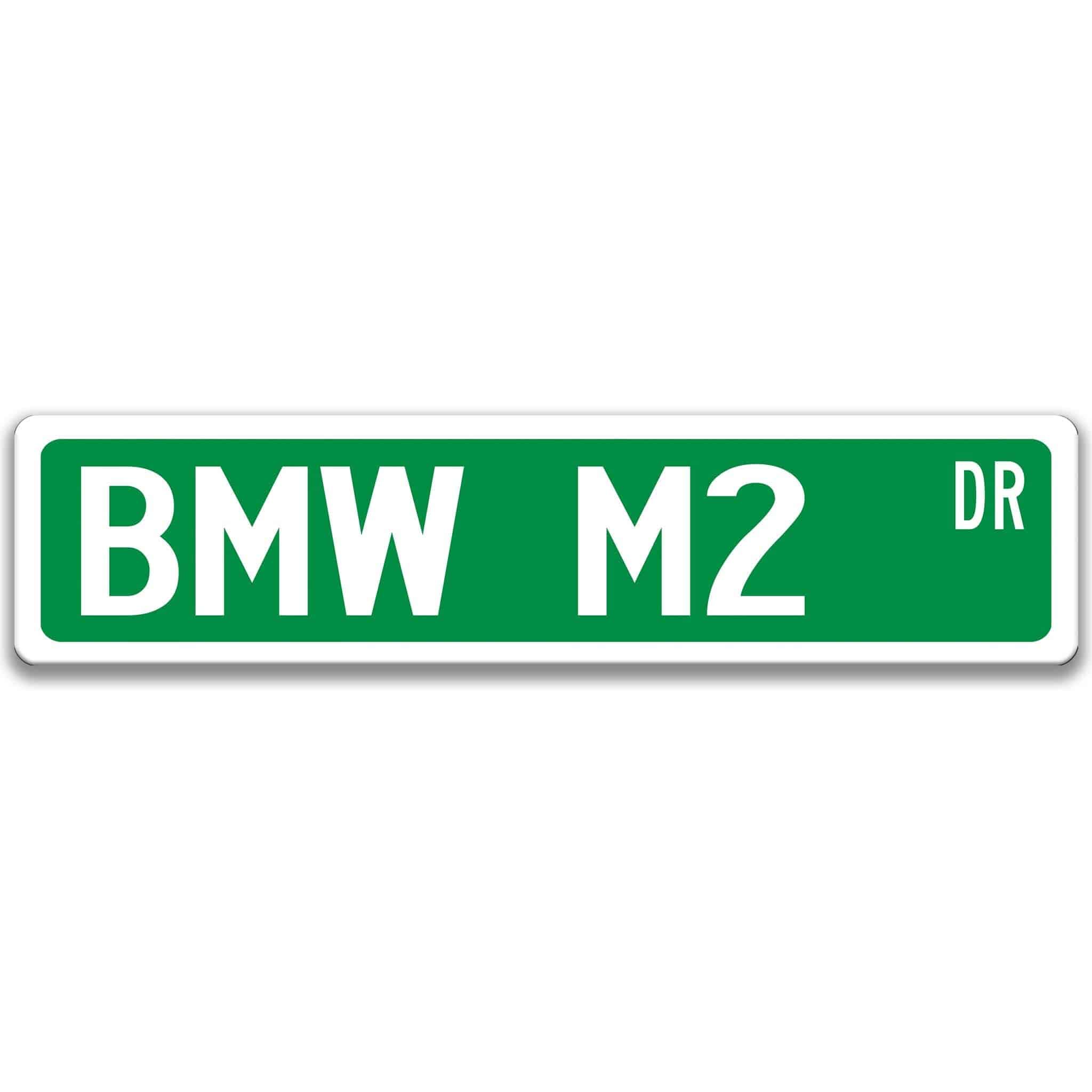 BMW M2 Metal Street Sign