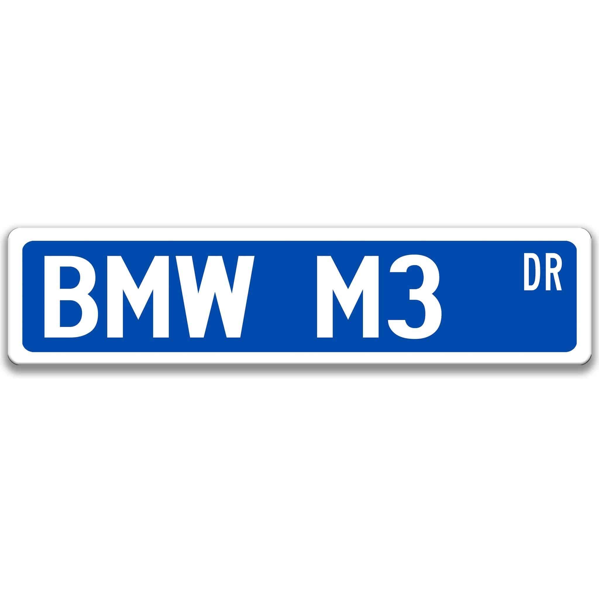 BMW M3 Metal Street Sign