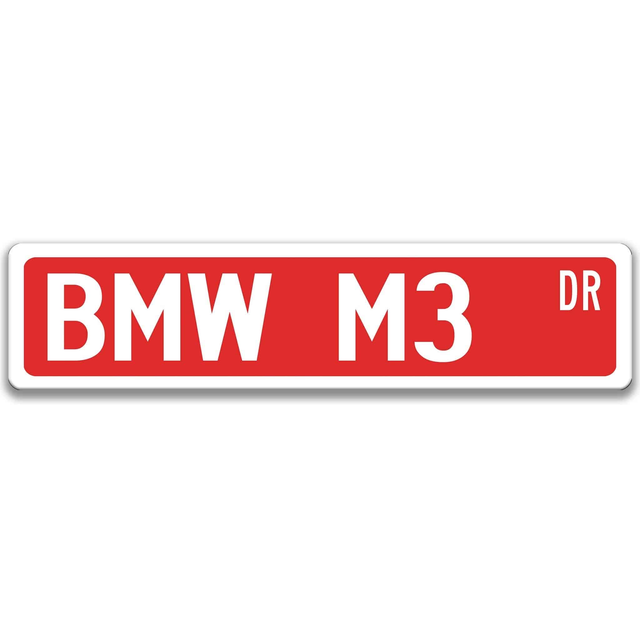 BMW M3 Metal Street Sign