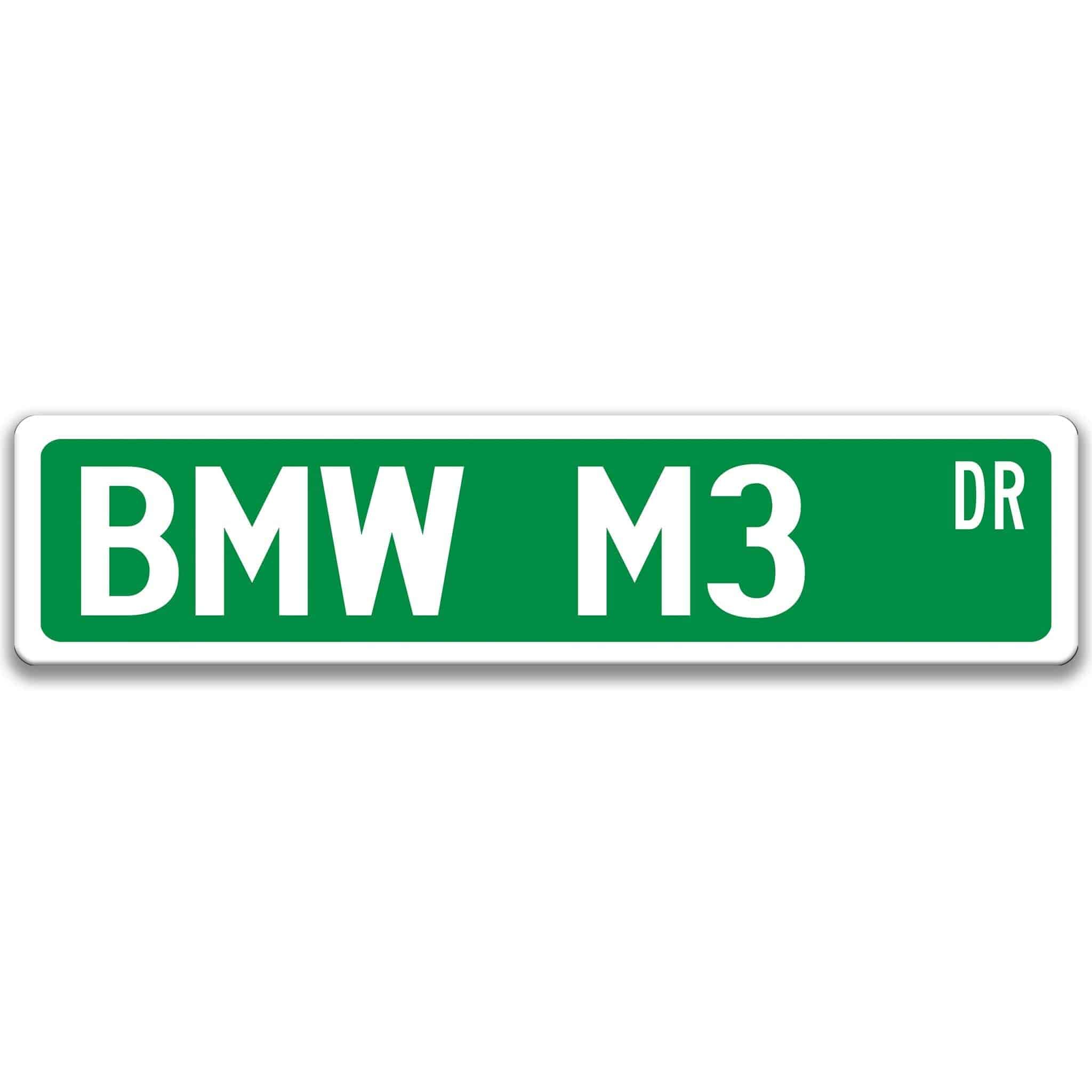 BMW M3 Metal Street Sign