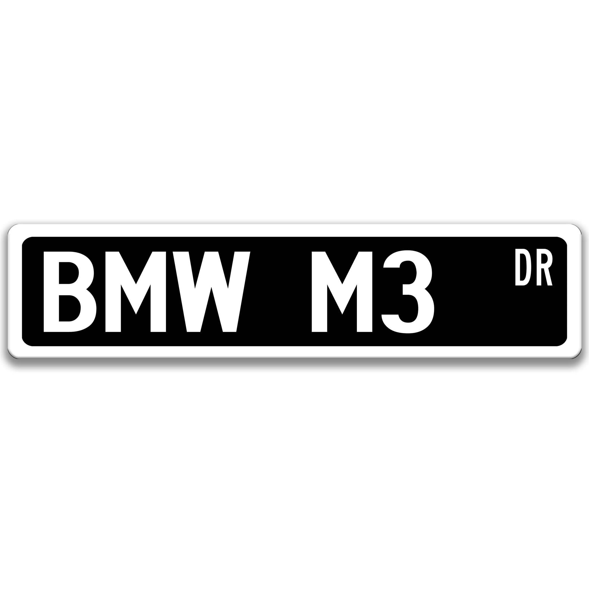 BMW M3 Metal Street Sign