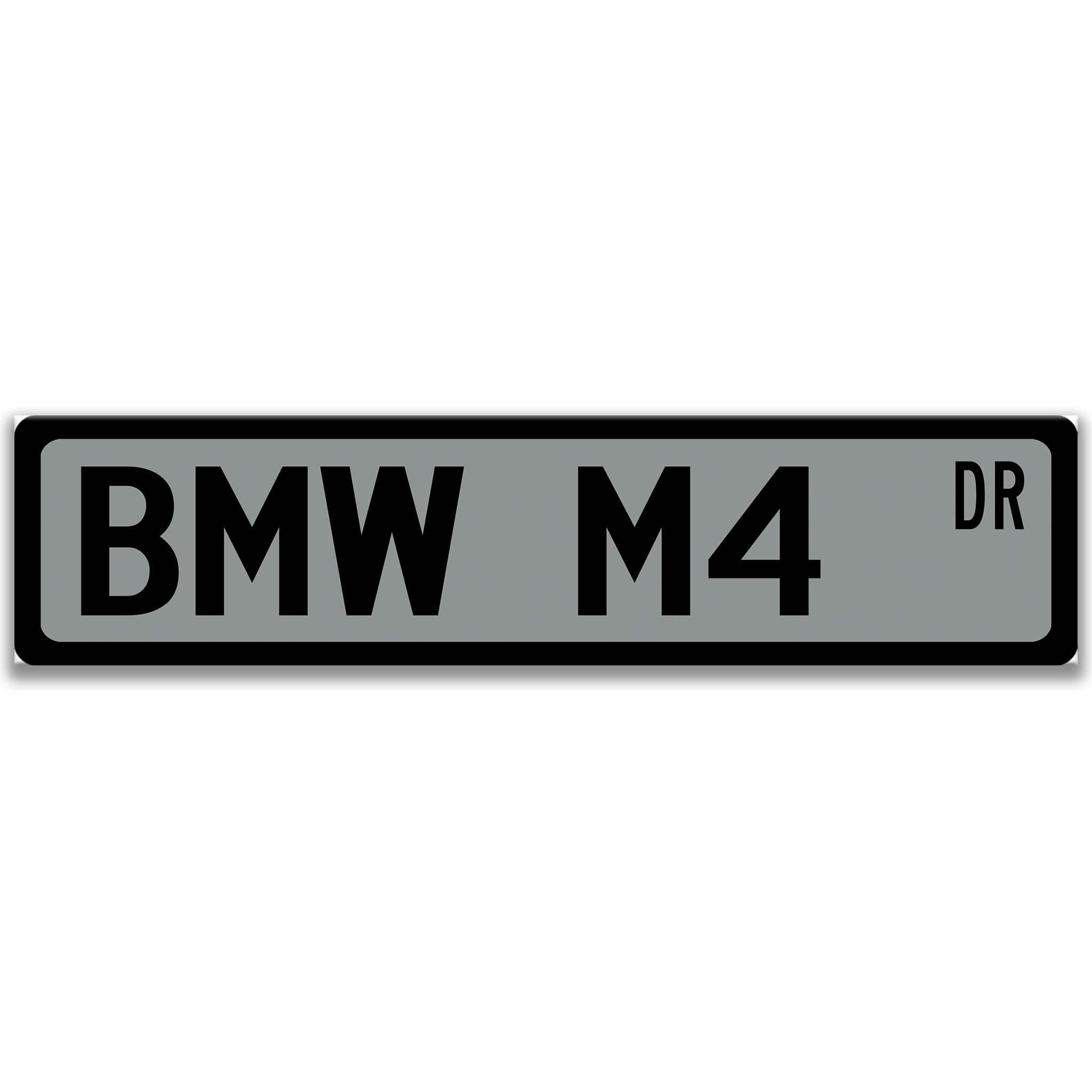 BMW M4 Metal Street Sign