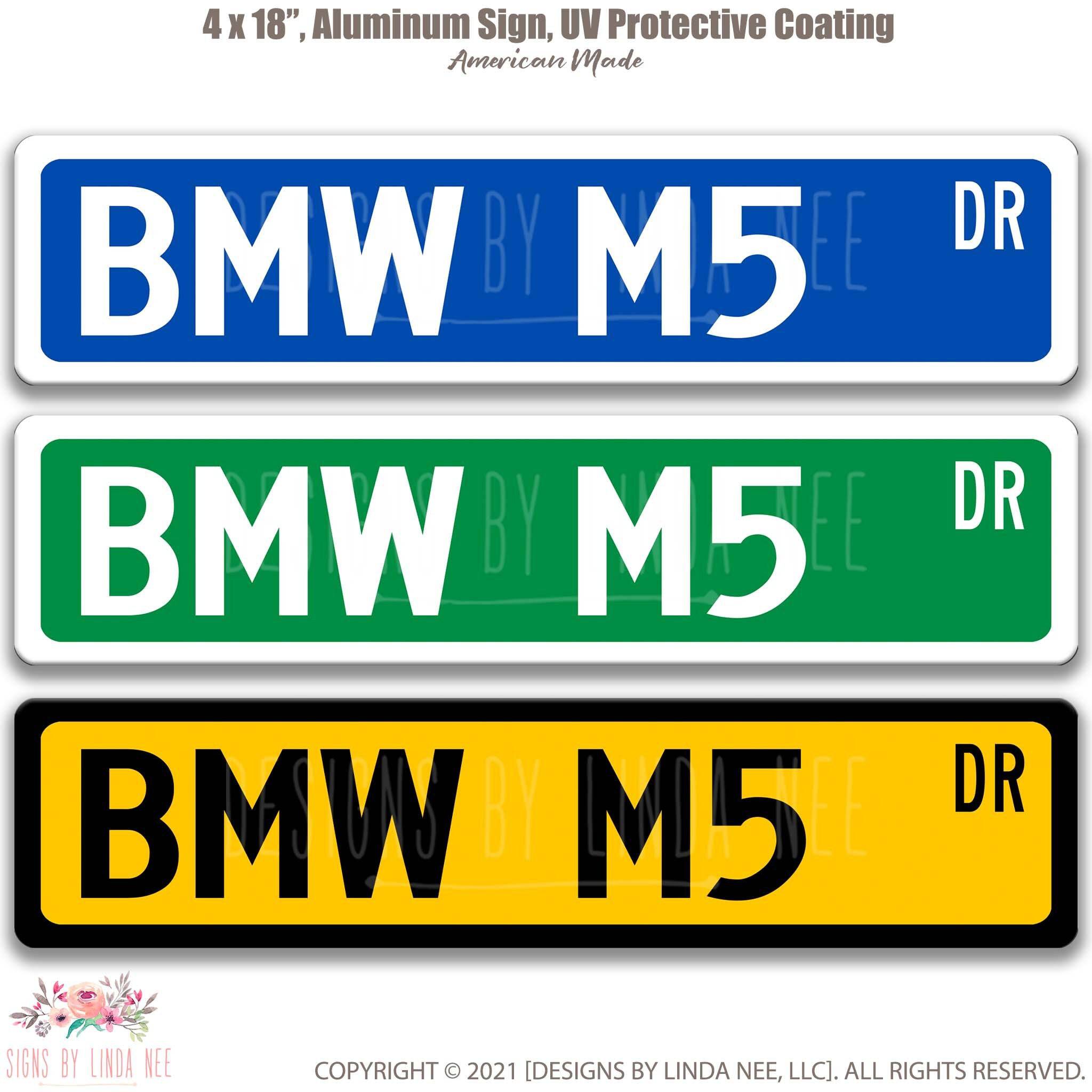 BMW M5 Metal Street Sign