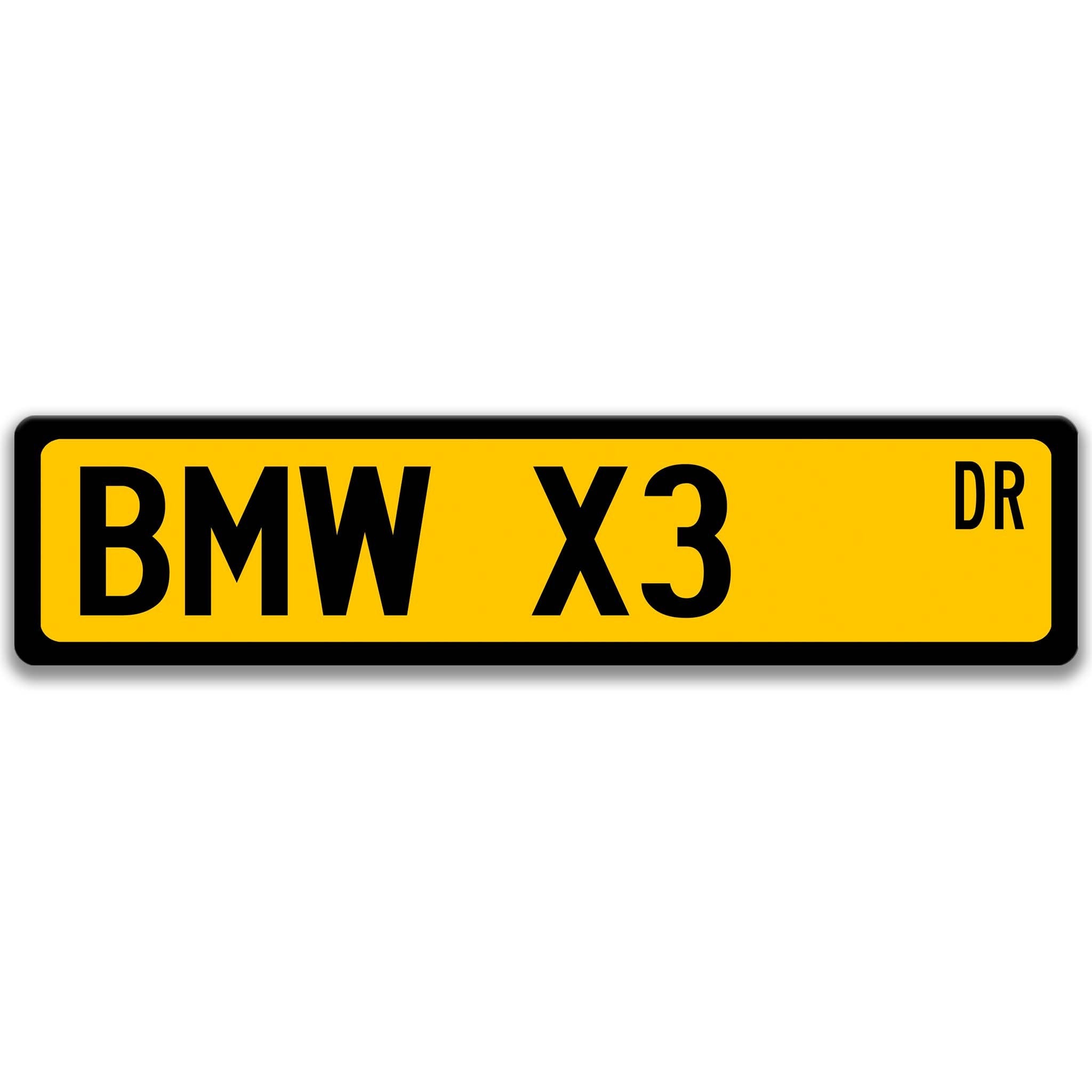BMW X3 Garage Sign