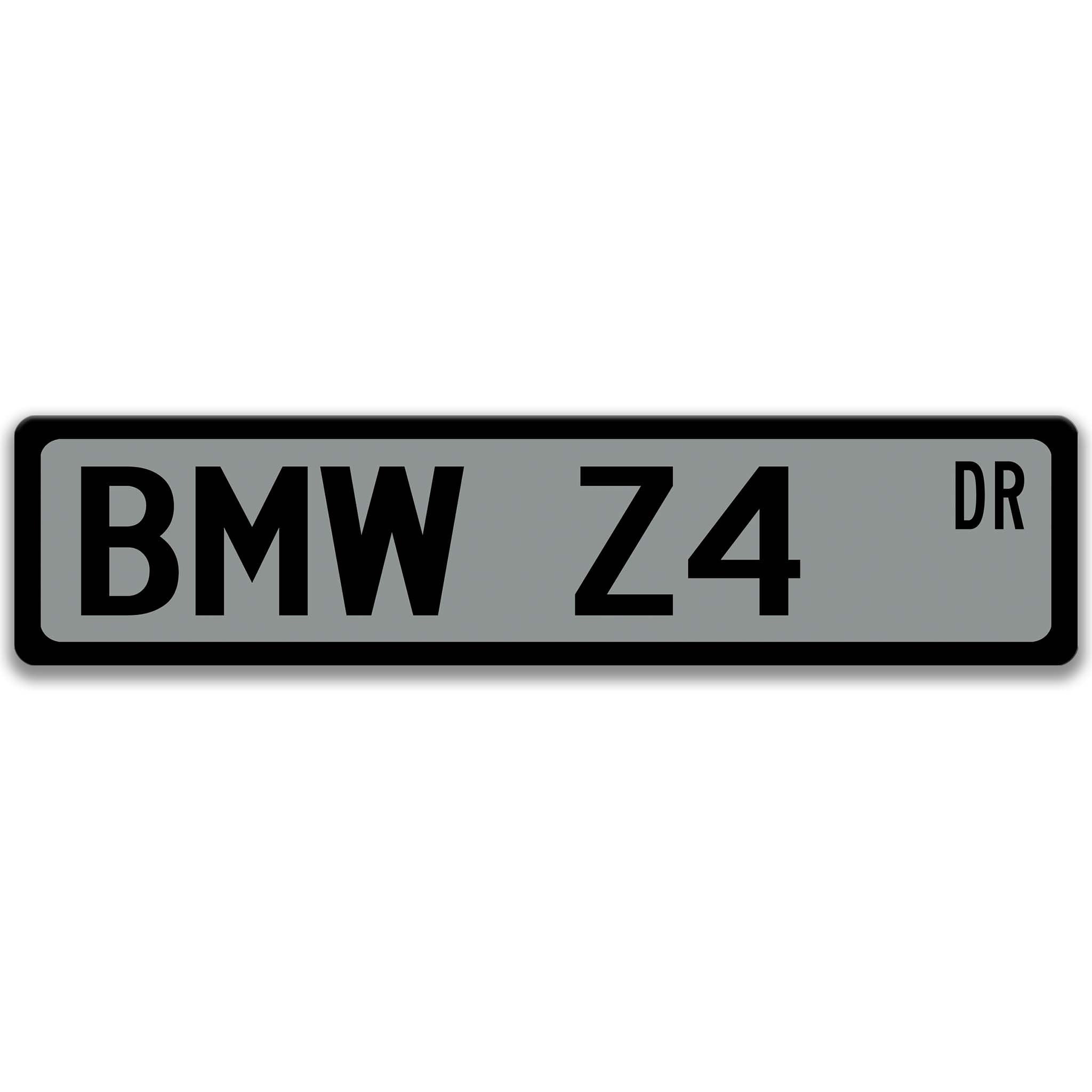 BMW Z4 Metal Street Sign