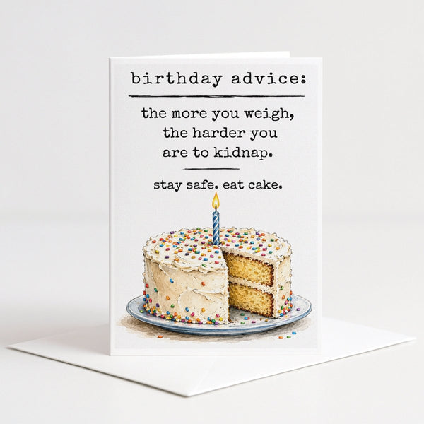Kidnap Joke Funny Birthday Card for Her