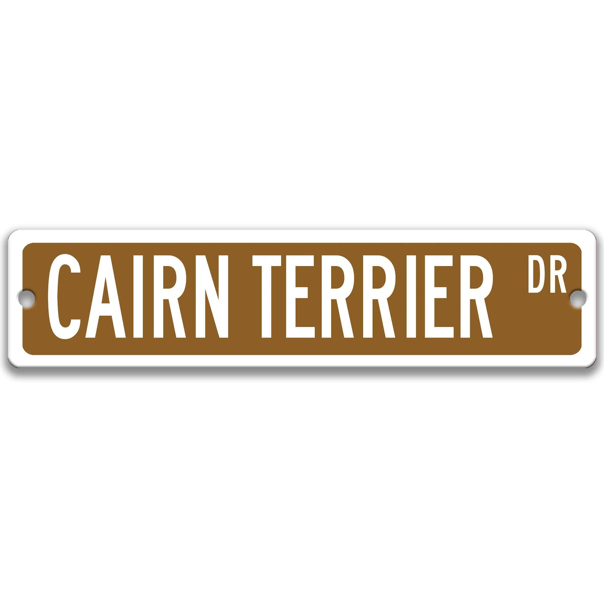 Cairn Terrier Dog Metal Street SignDesigns by Linda Nee