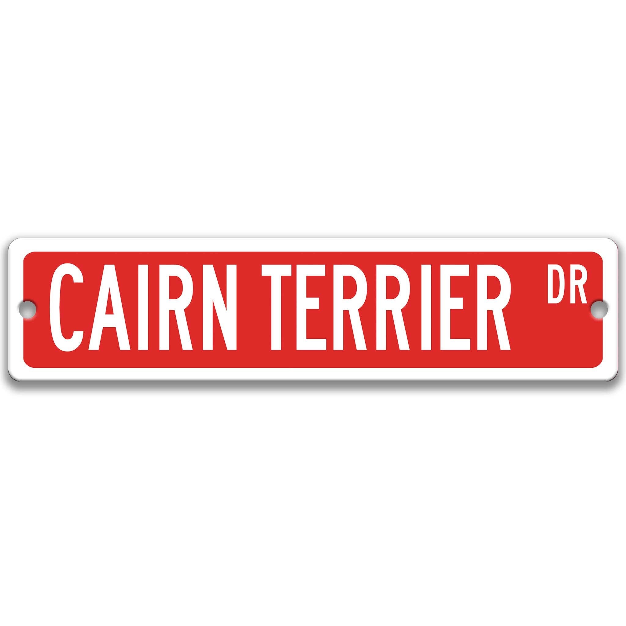 Cairn Terrier Dog Metal Street SignDesigns by Linda Nee
