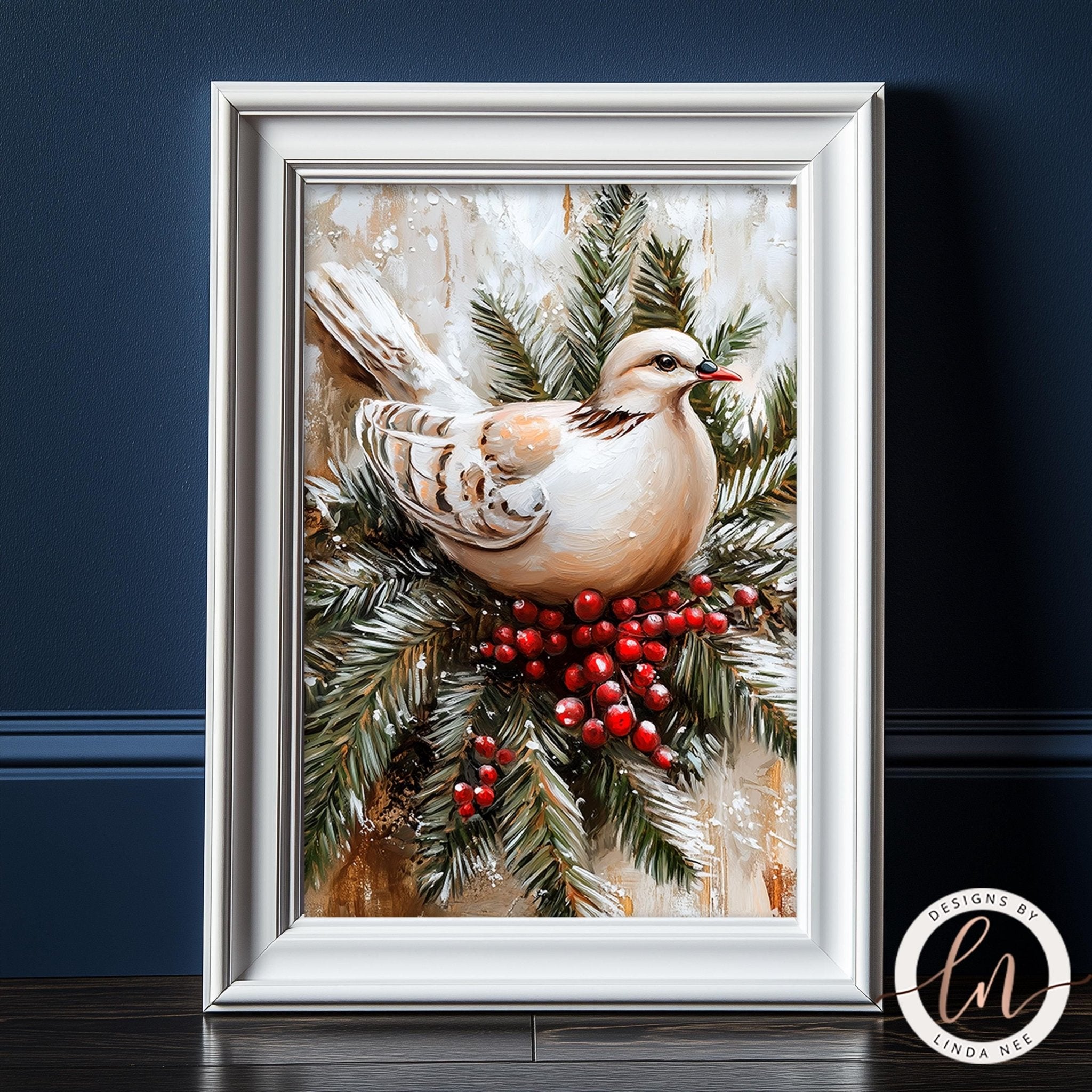 Christmas Dove Wall Art - Metal & Fine Art for Holiday Decor