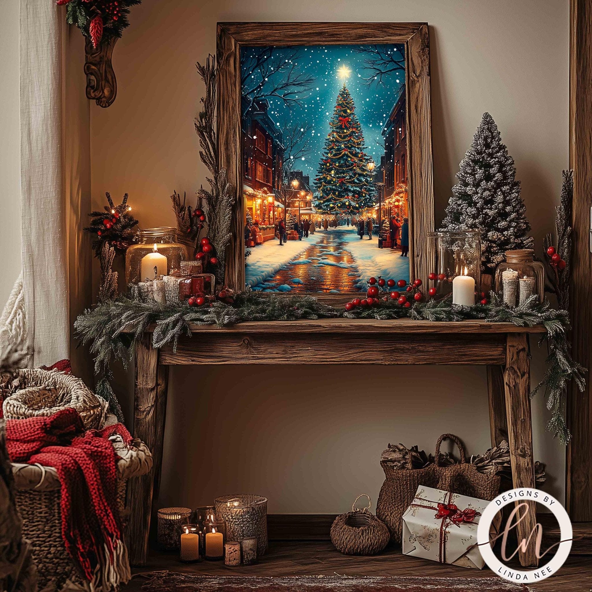 Christmas in the City Wall Art - Metal & Fine Art Decor
