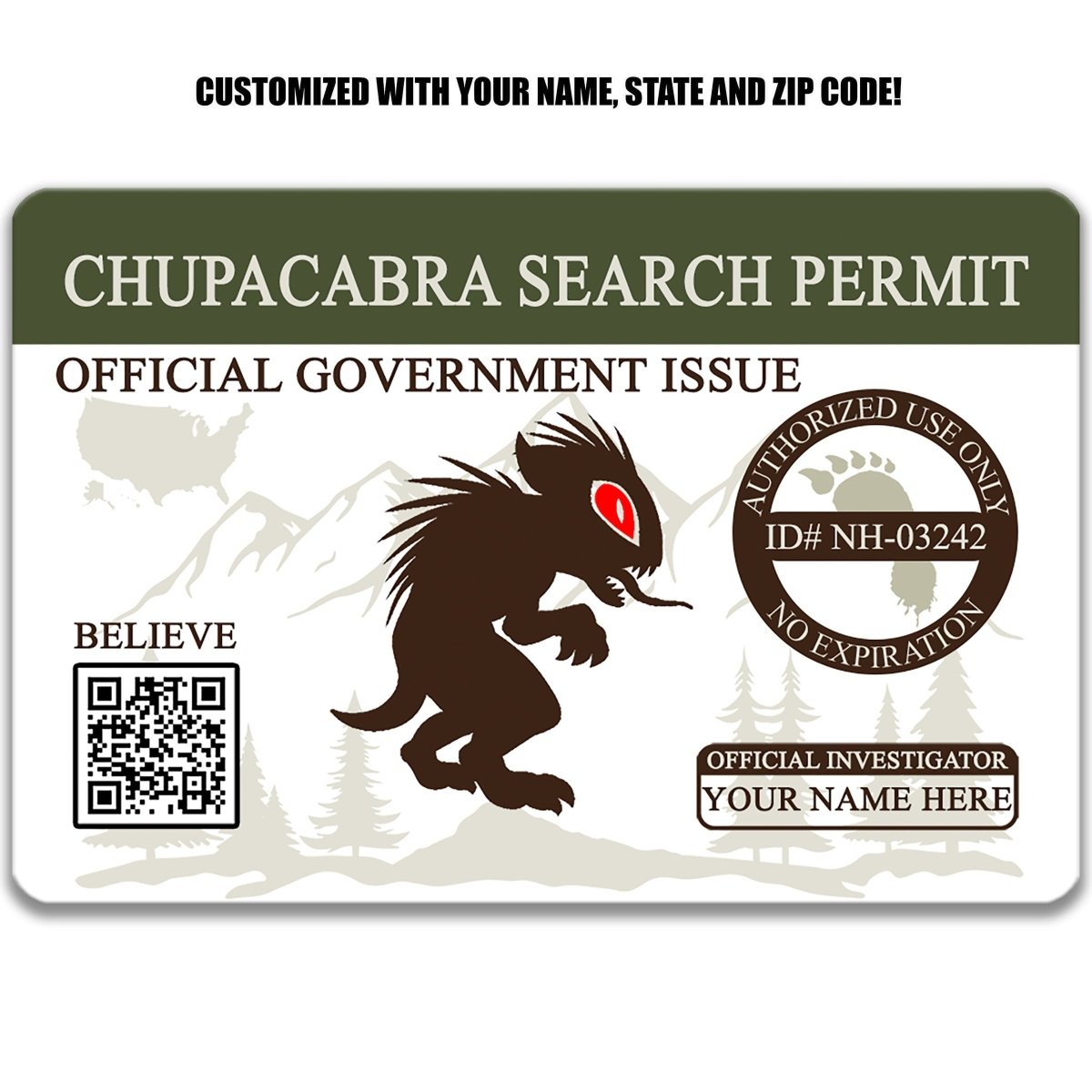 Chupacabra Search Permit