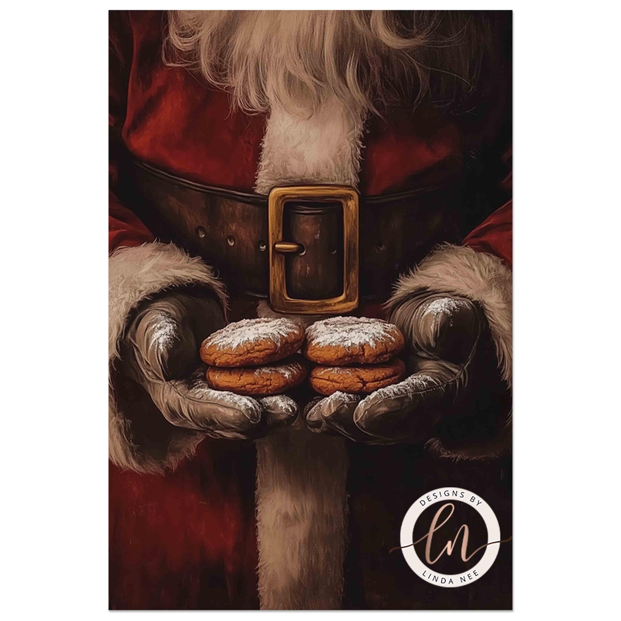 Cookies for Santa Wall Art - Holiday Metal or Fine Art Decor