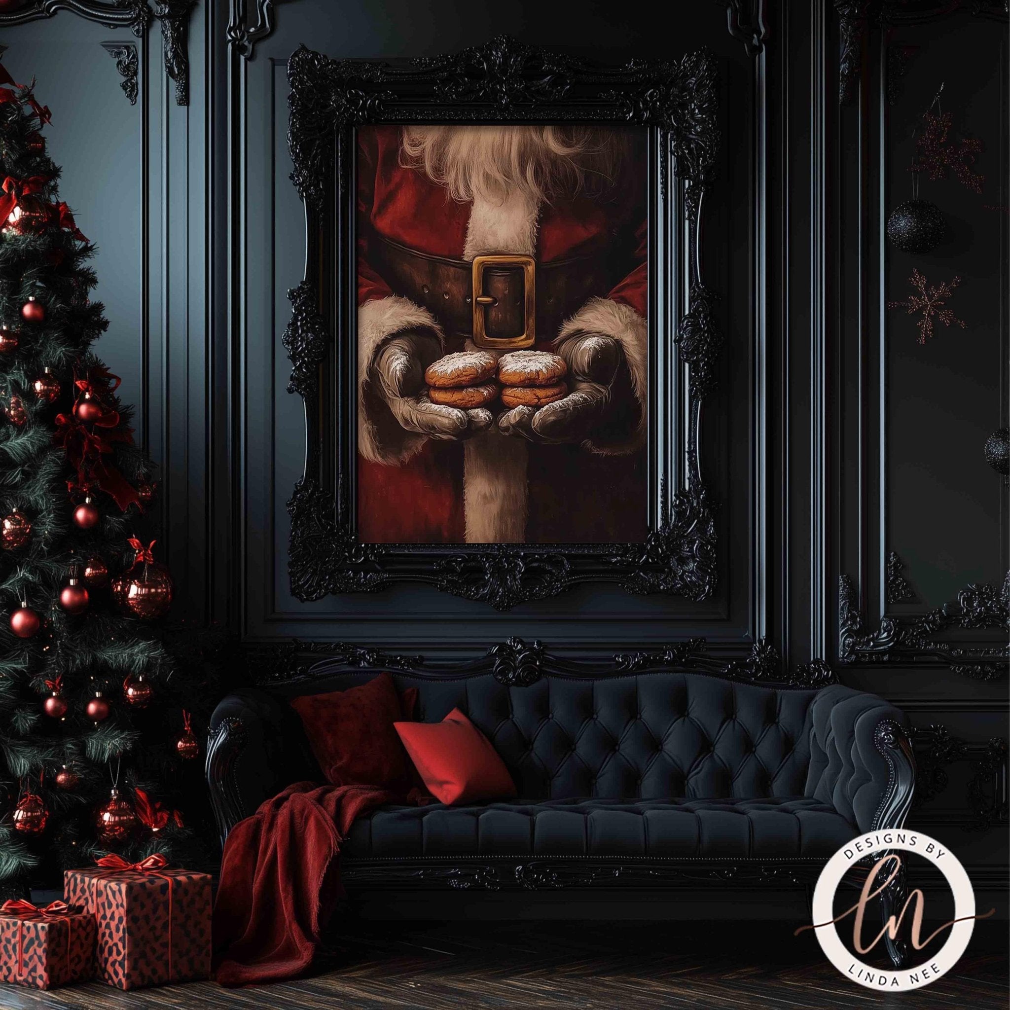 Cookies for Santa Wall Art - Holiday Metal or Fine Art Decor