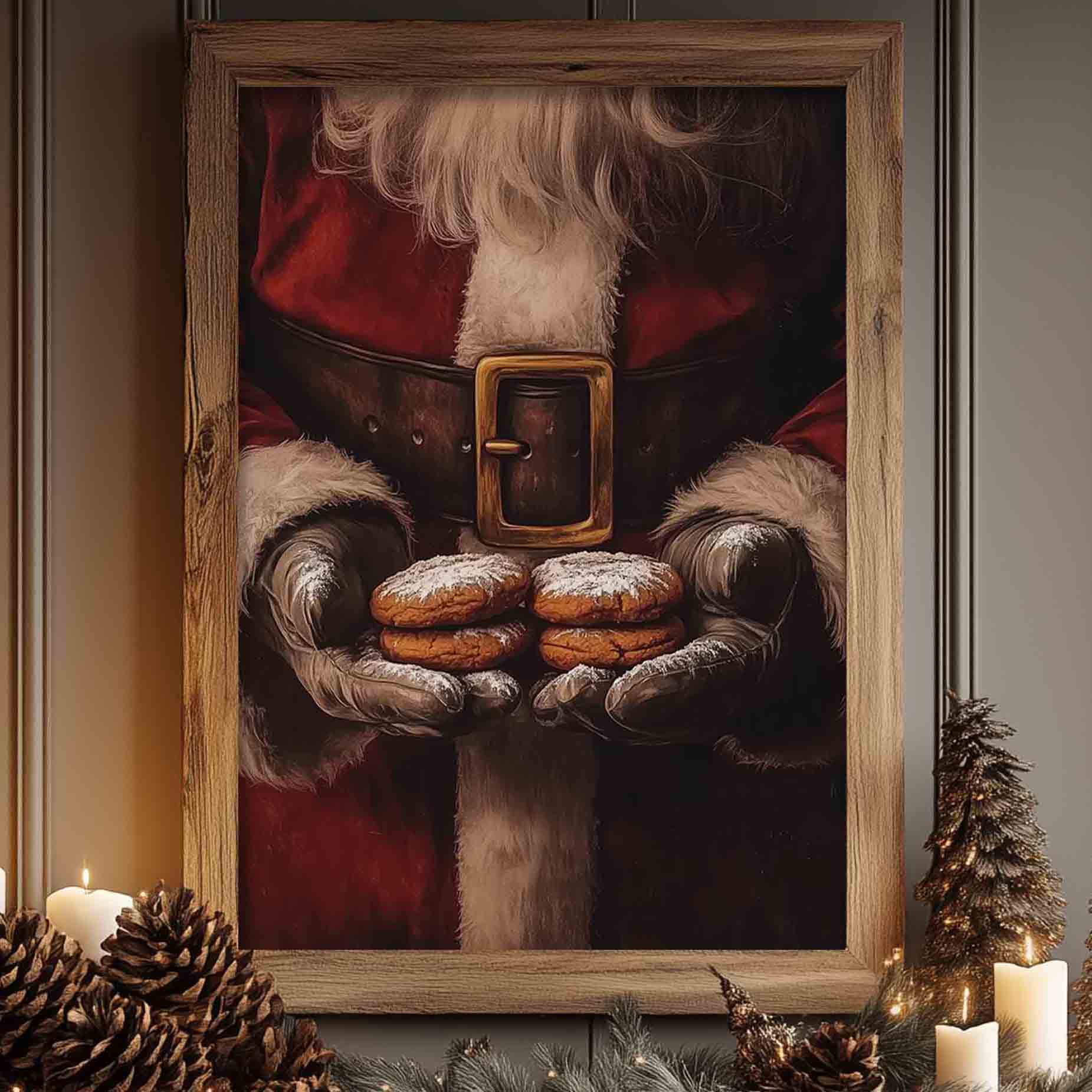 Cookies for Santa Wall Art - Holiday Metal or Fine Art Decor