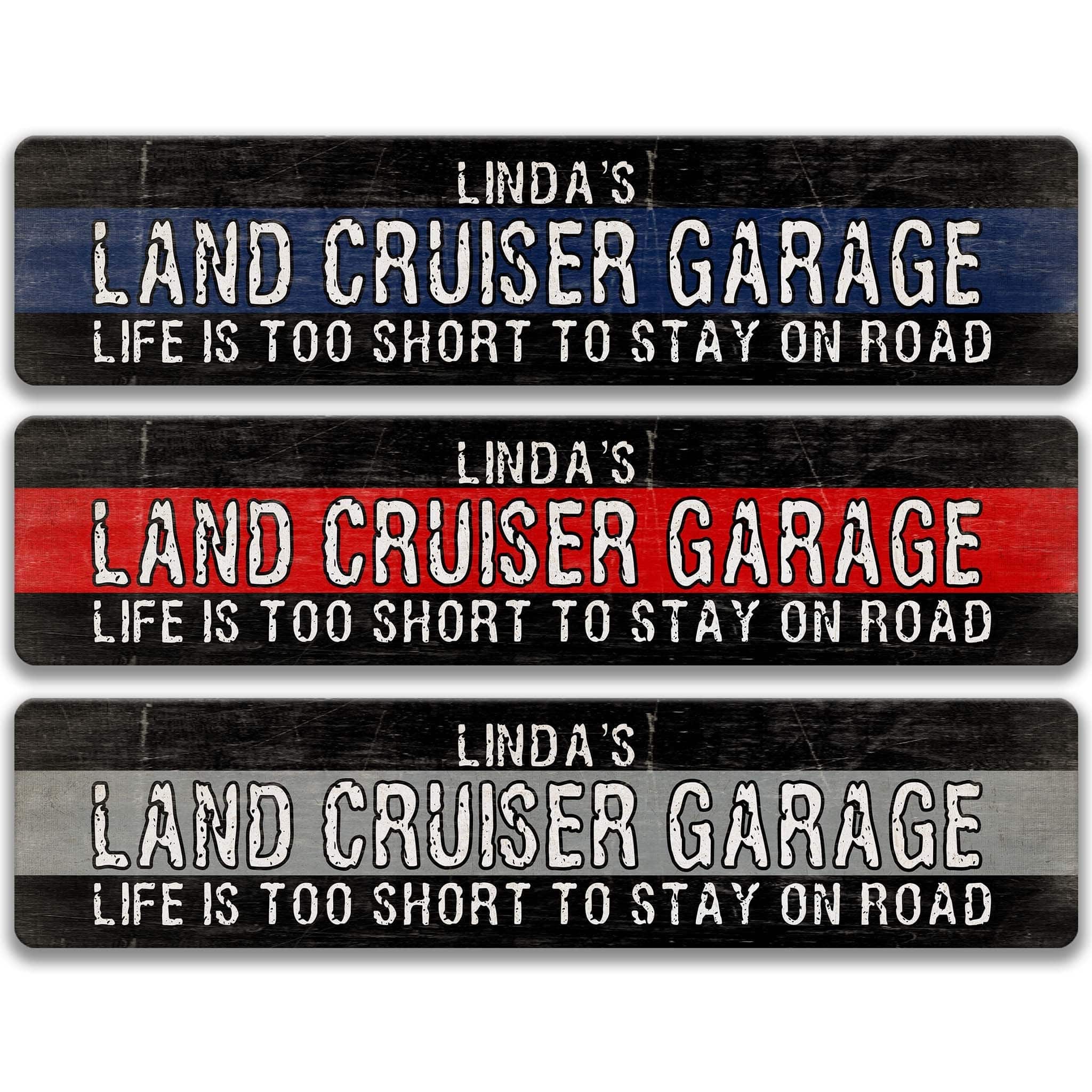Custom Land Cruiser Garage Sign