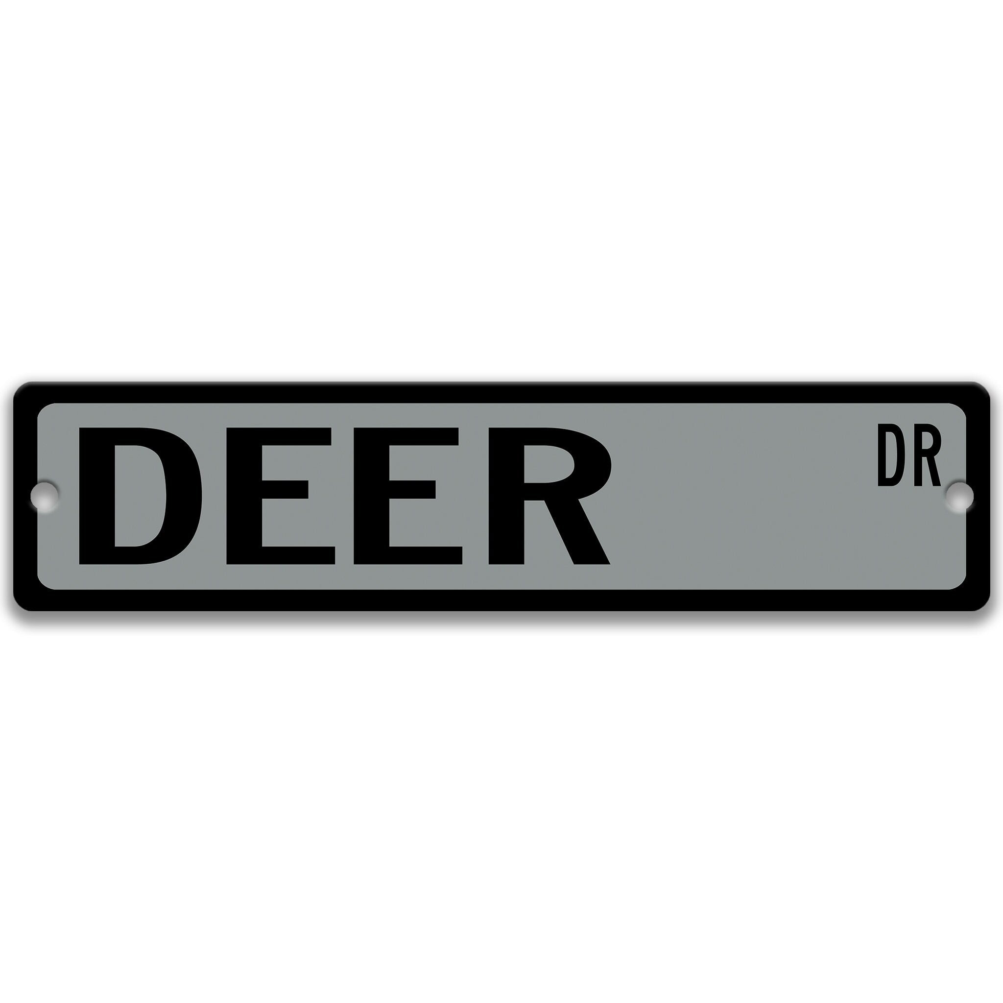 Deer Metal Street Sign