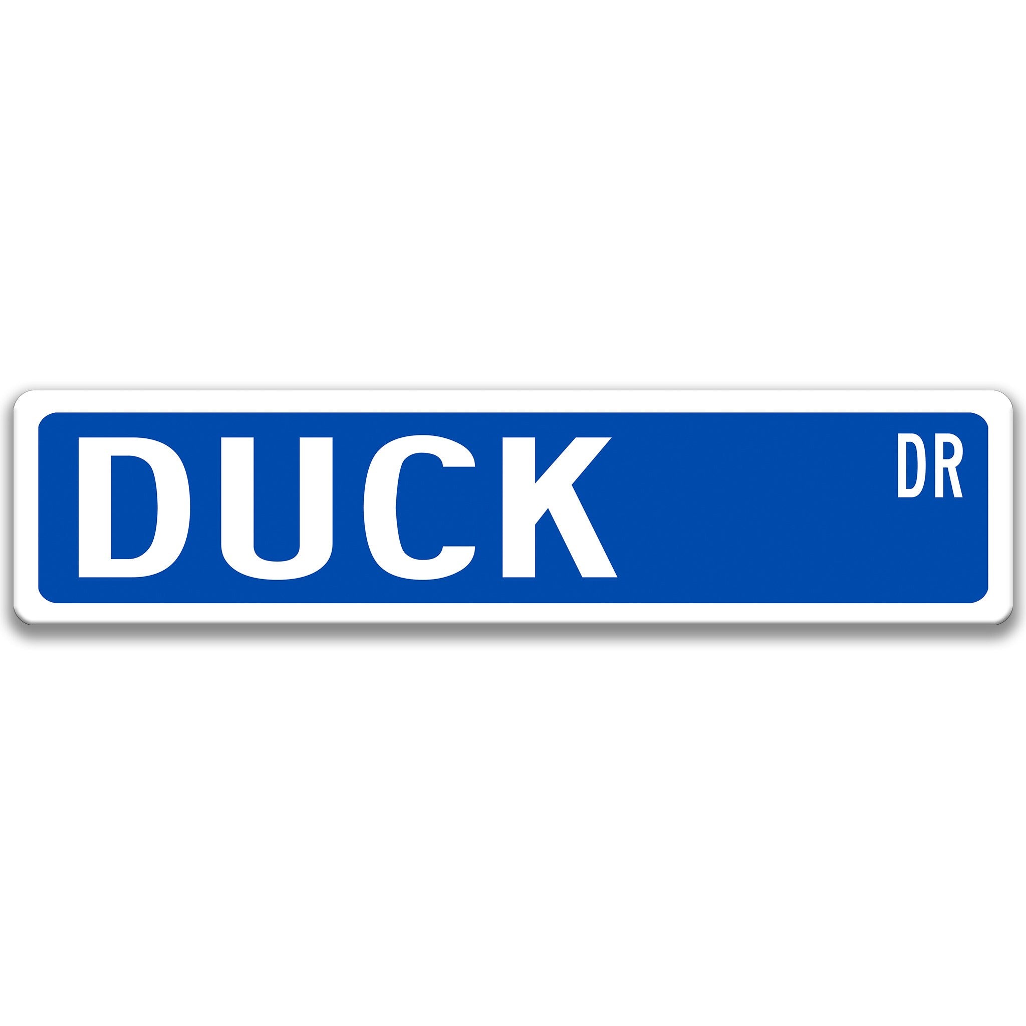 Duck Metal Street Sign
