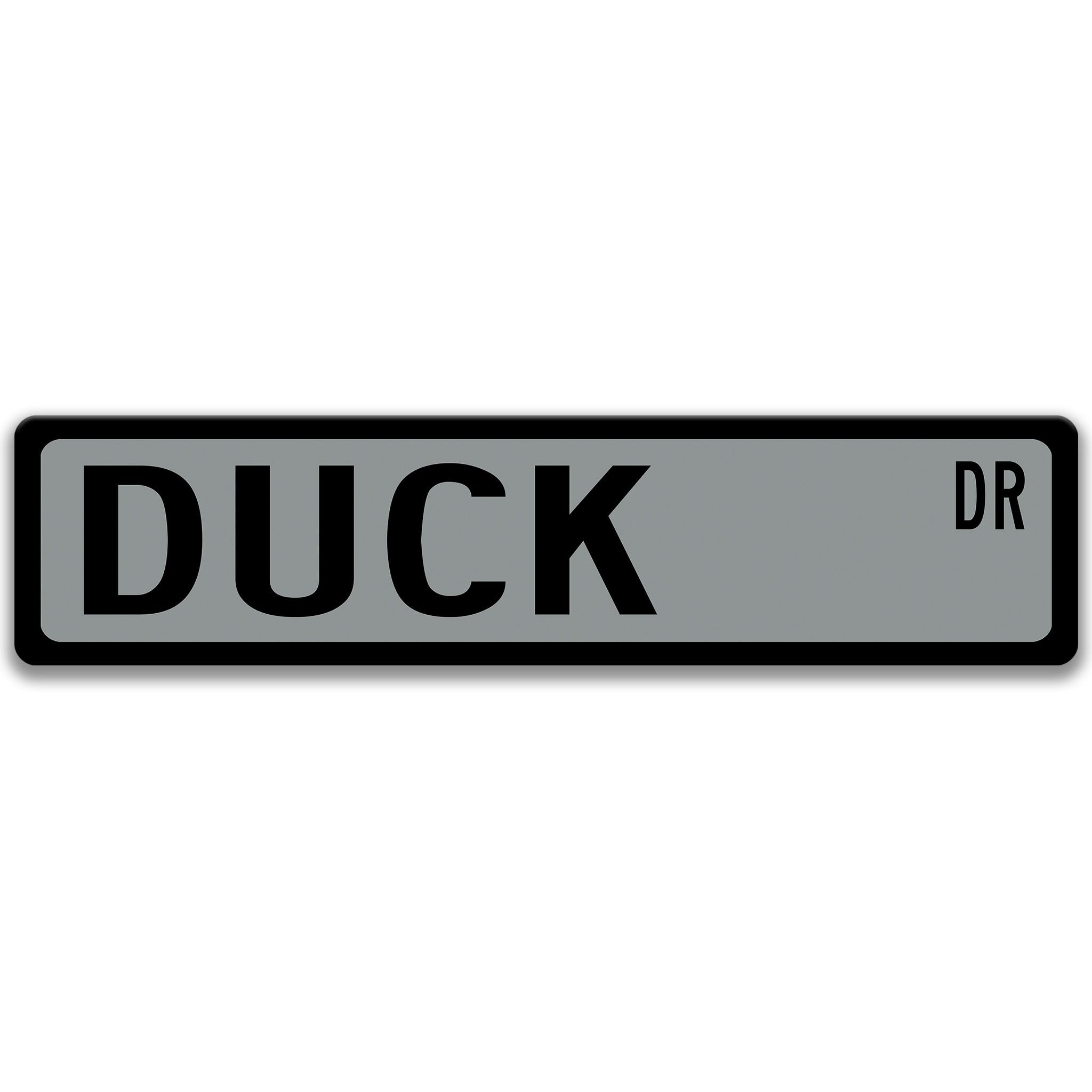 Duck Metal Street Sign
