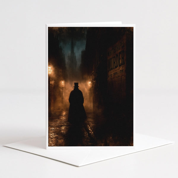 Jack the Ripper Whitechapel Halloween Note Card