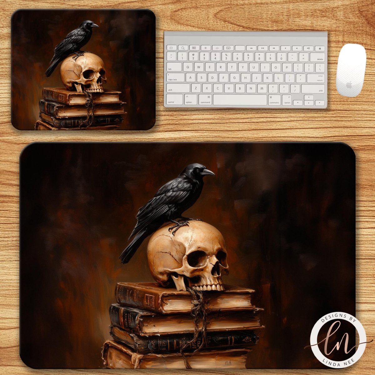 Stack of Books Mouse Pad & Desk Mat