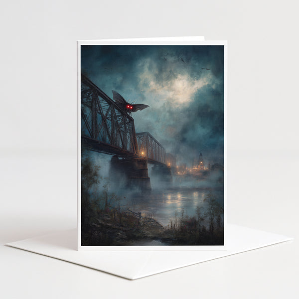 Mothman Bridge Point Pleasant Note Card