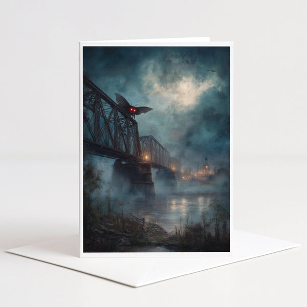 Mothman Bridge Point Pleasant Note Card