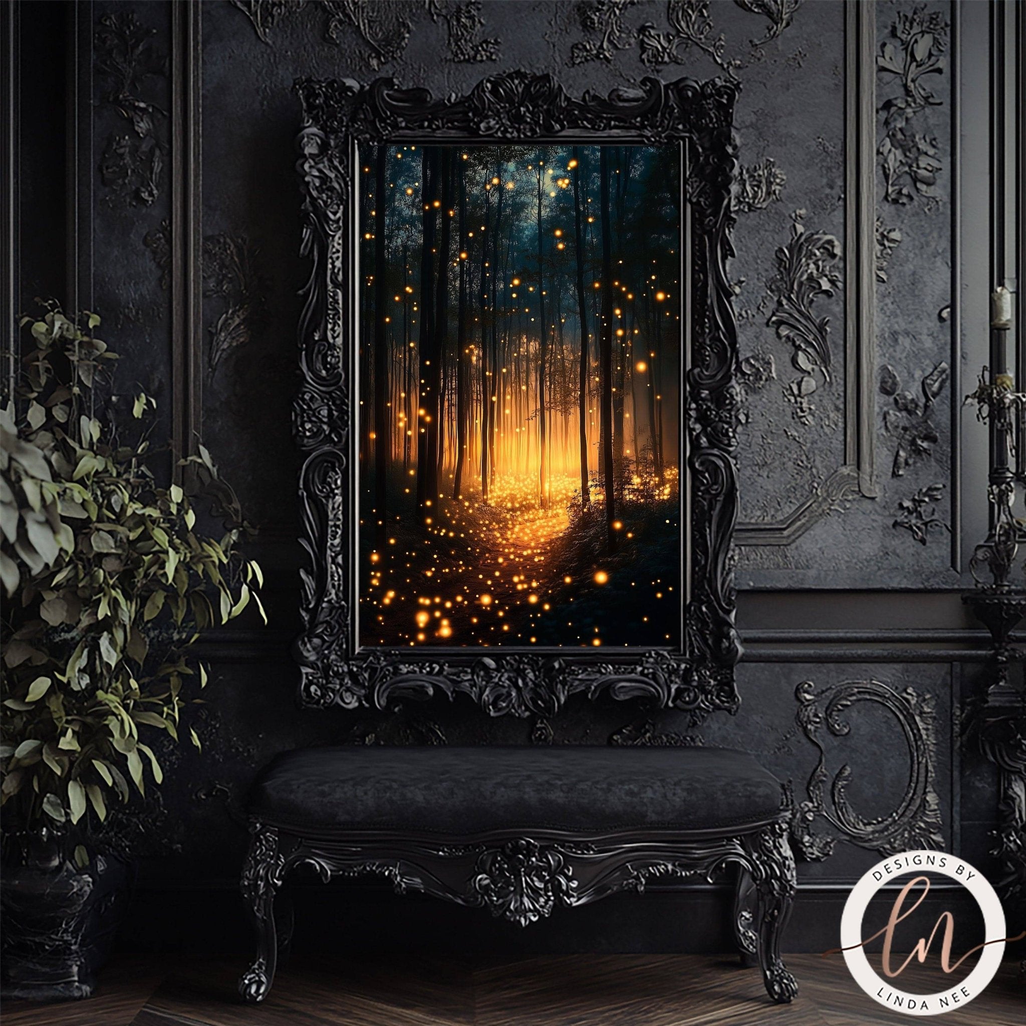 Firefly Magical Forest Wall Art - Metal or Paper